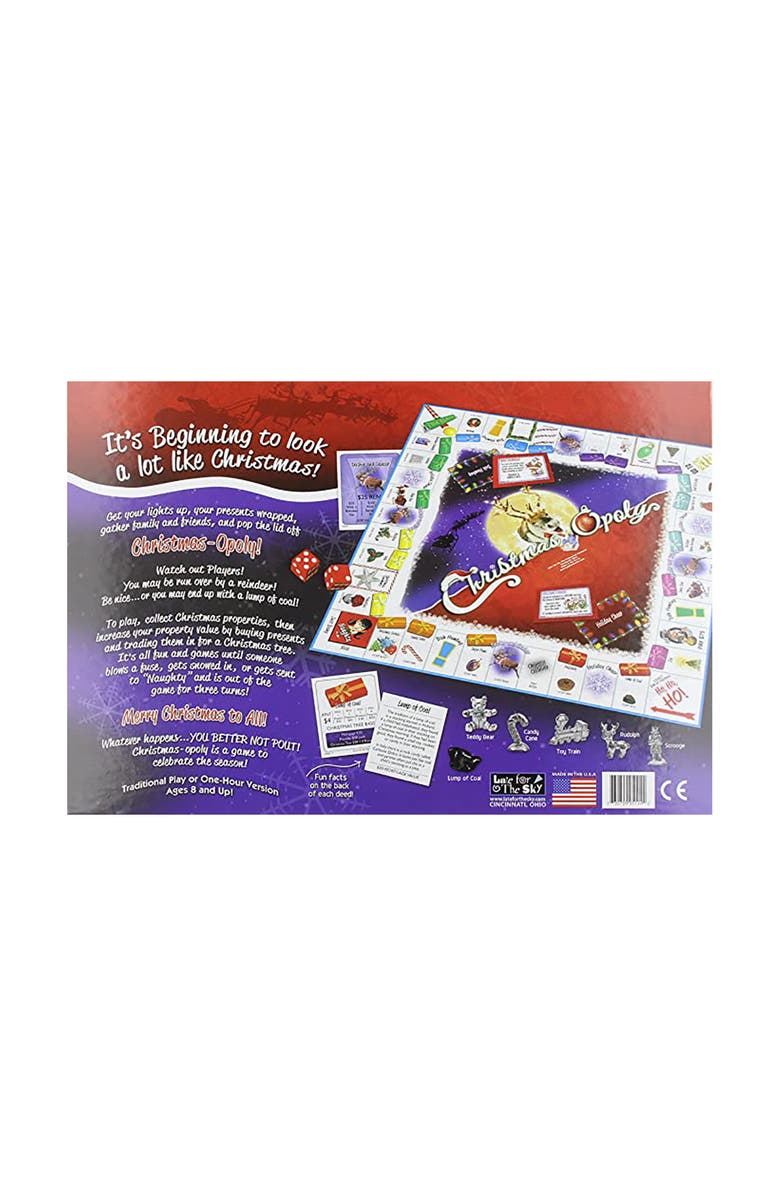 Late for the Sky Christmasopoly Board Game, Alternate, color, Multicolored