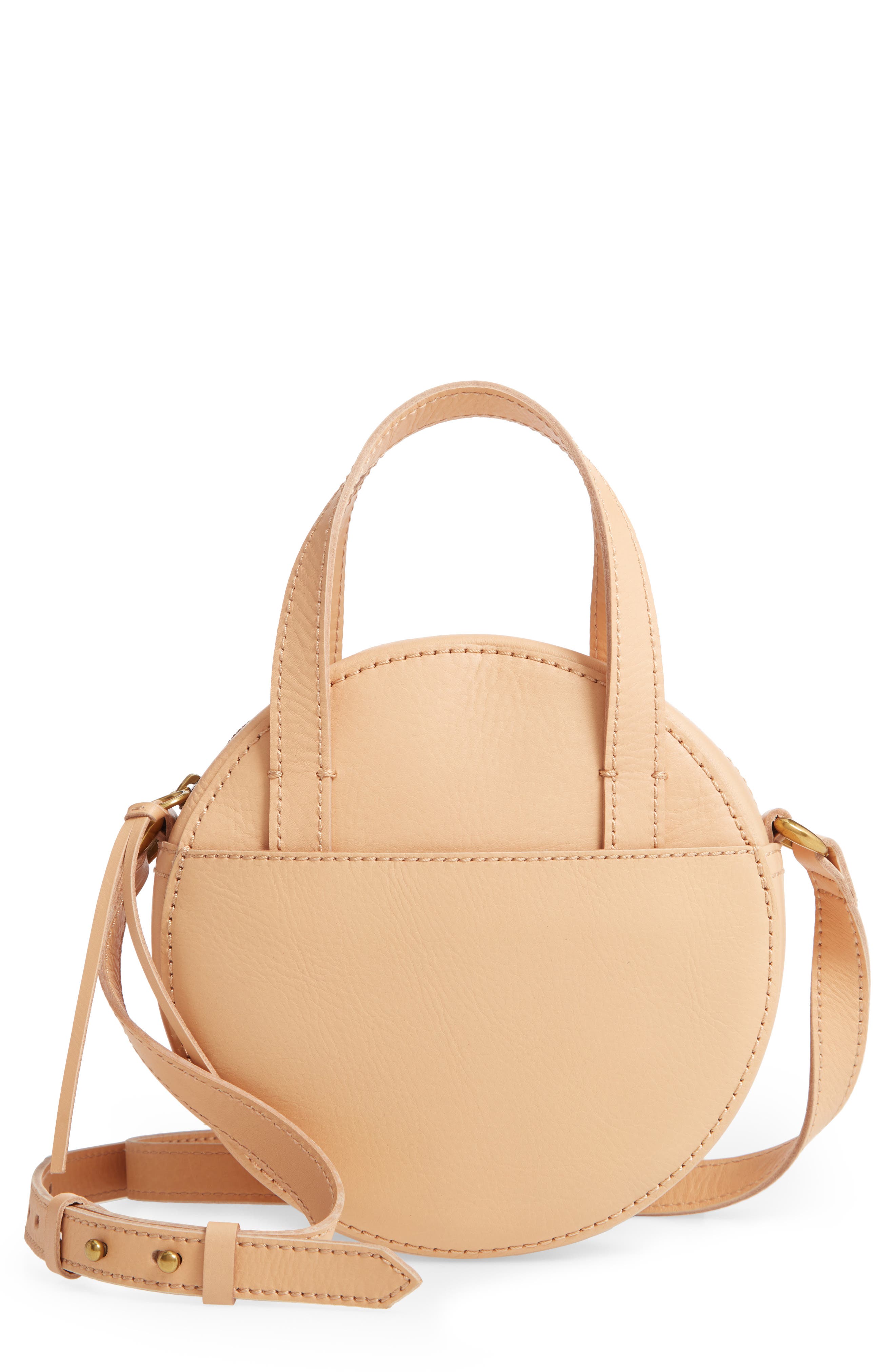 Madewell Juno Circle Leather Crossbody Bag, Main, color, 