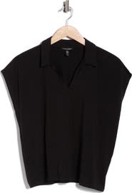 Eileen Fisher Boxy Cap Sleeve Jersey Top