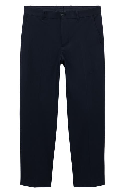 Mango Slim Fit Suit Pants In Blue