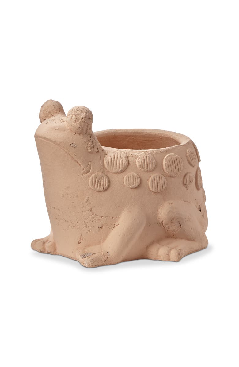 tag Frog Planter Terracotta Orange Cute Garden Decor, Main, color, Orange