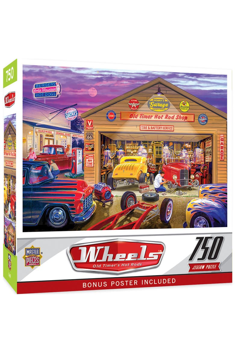 Old Timer's Hot Rods 750 Piece Puzzle, Main, color, Multicolor