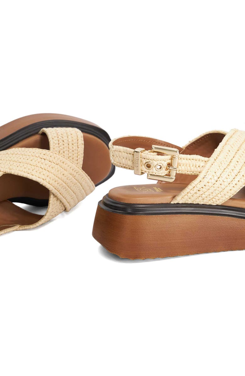 Dune London Lovess Platform Sandal, Alternate, color, Ecru