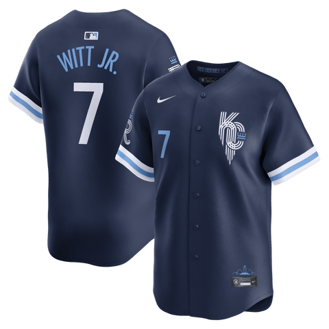 Men's Nike Bobby Witt Jr. Navy Kansas City Royals City Connect Limited Jersey