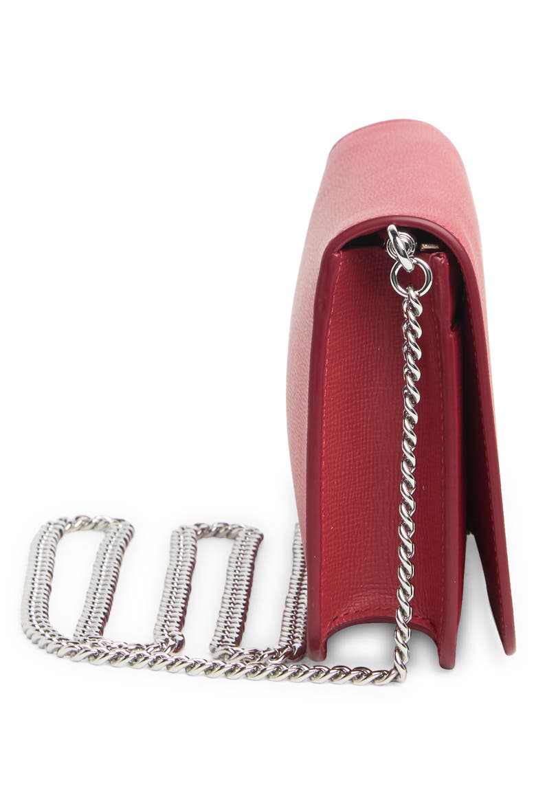 Le Pliage Neo Wallet on a Chain, Alternate, color, RED