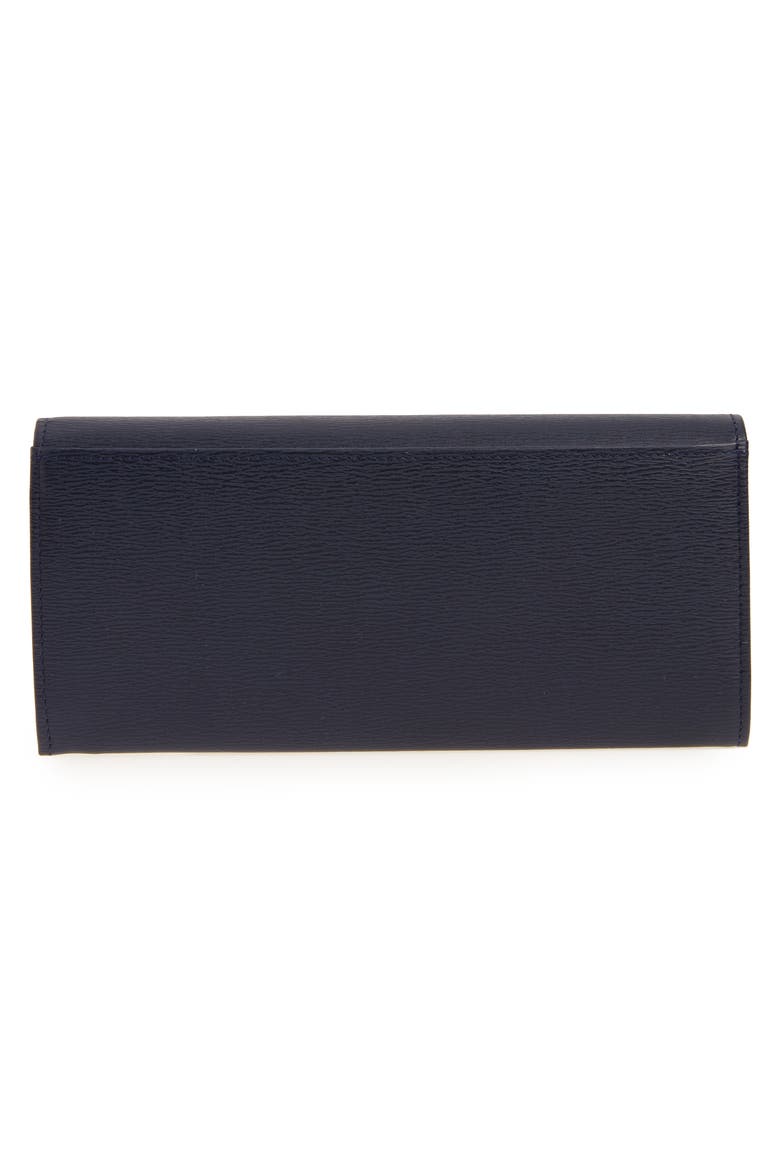 Roseau Leather Continental Wallet, Alternate, color, NAVY