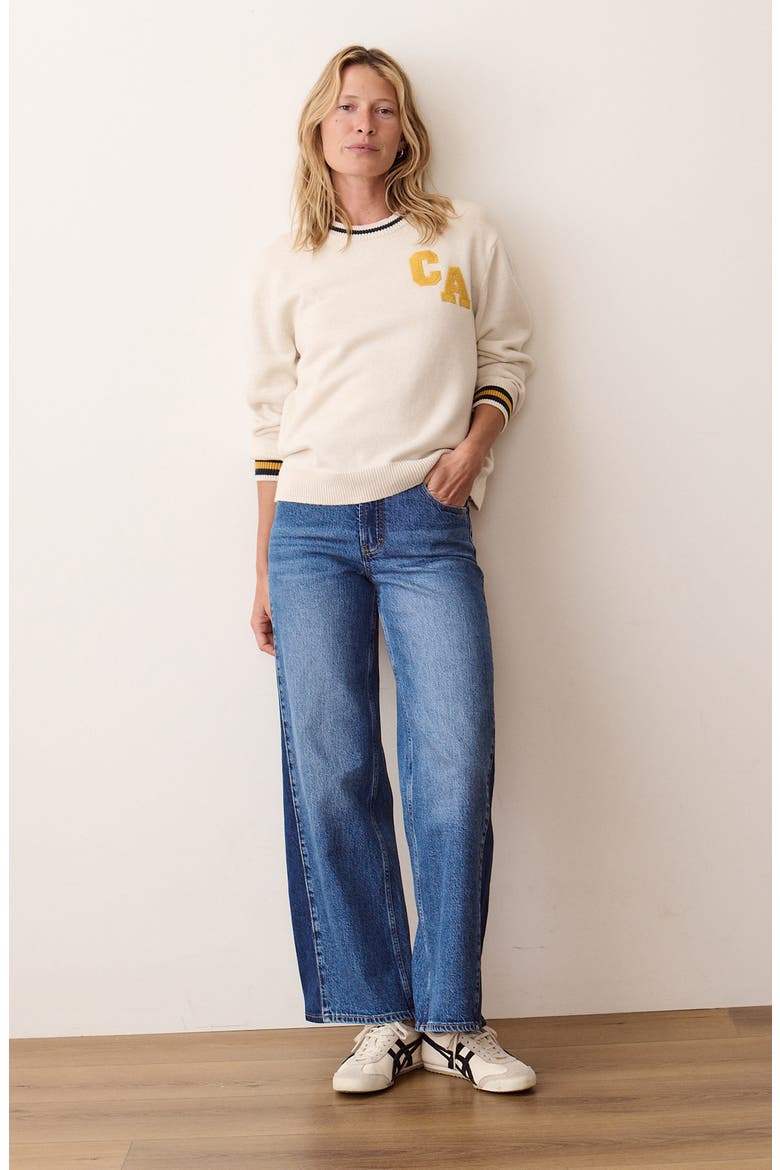 Hadley Crewneck Sweater, Alternate, color, ANTIQUE WHITE