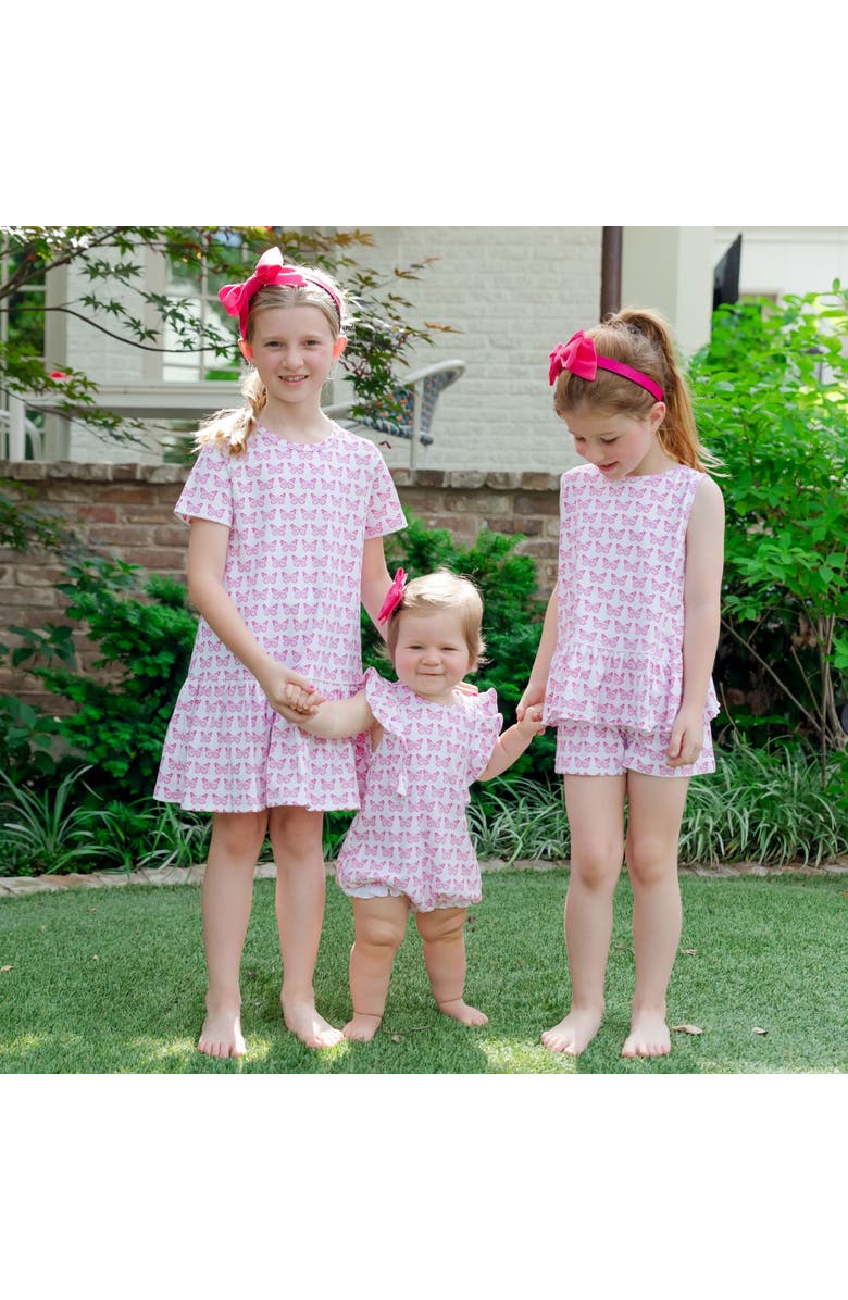 Lila and Hayes Mae Girls' Bubble, Alternate, color, Cartie Butterflies