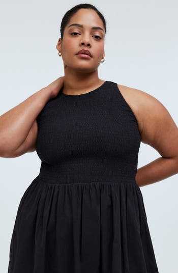 Smocked Sleeveless Dress