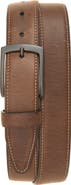 Johnston & Murphy Distressed Oiled Leather Belt
