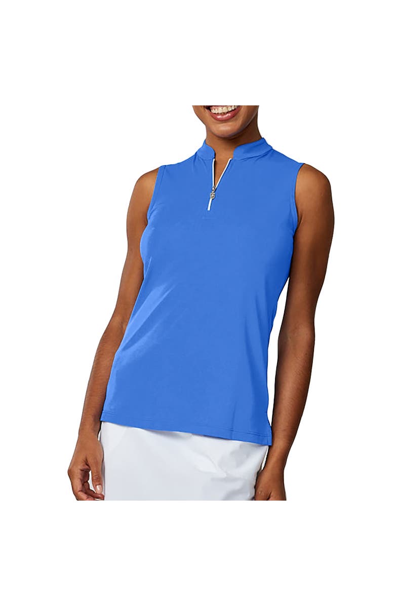 Sofibella Golf Colors Sleeveless Womens Golf Polo, Main, color, Valley Blue