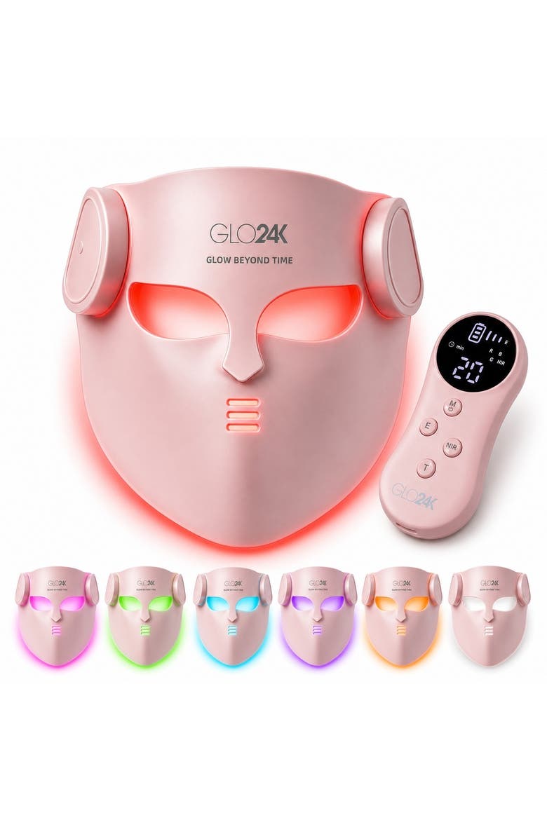 4D Wireless 7-Color Photon Rejuvenation LED Mask, Main, color, PINK