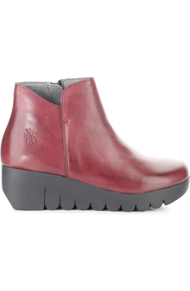 Fly London Vang Wedge Bootie, Alternate, color, 002 Burgundy