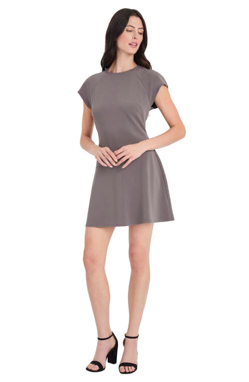 Donna Morgan For Maggy Fit & Flare Minidress In Gray