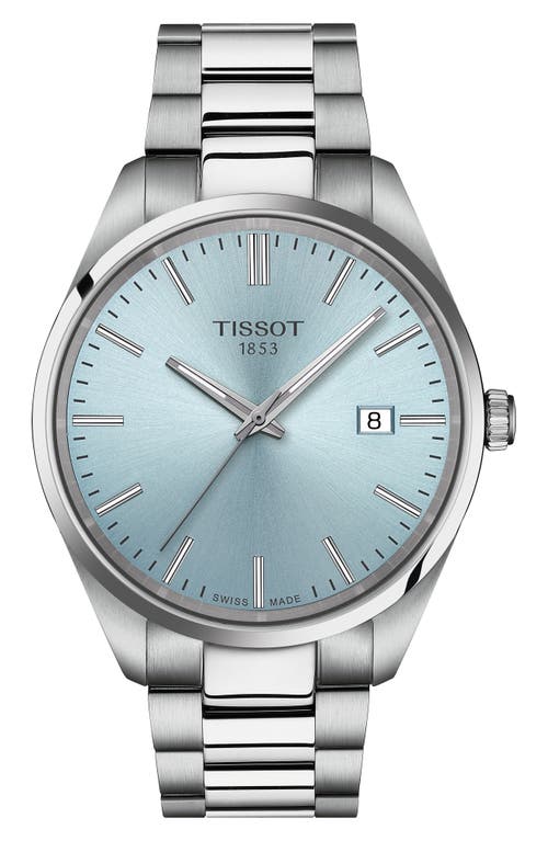 Tissot Pr100 Quartz Bracelet Watch, 40mm In Ice Blue