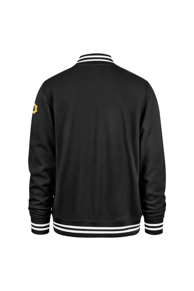 Men's '47 Black Pittsburgh Pirates Wax Pack Pro Camden Full-Zip Track Jacket, Alternate, color, Black