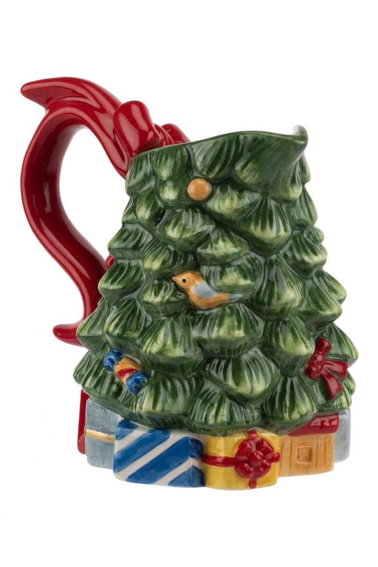 Christmas Tree Sugar & Creamer Set, Alternate, color, GREEN