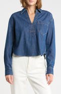 Veronica Beard Khai Collared Denim Top