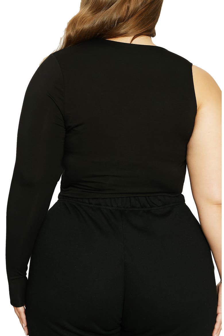 LORI FRONT ASYM CUT OUT, Alternate, color, BLACK