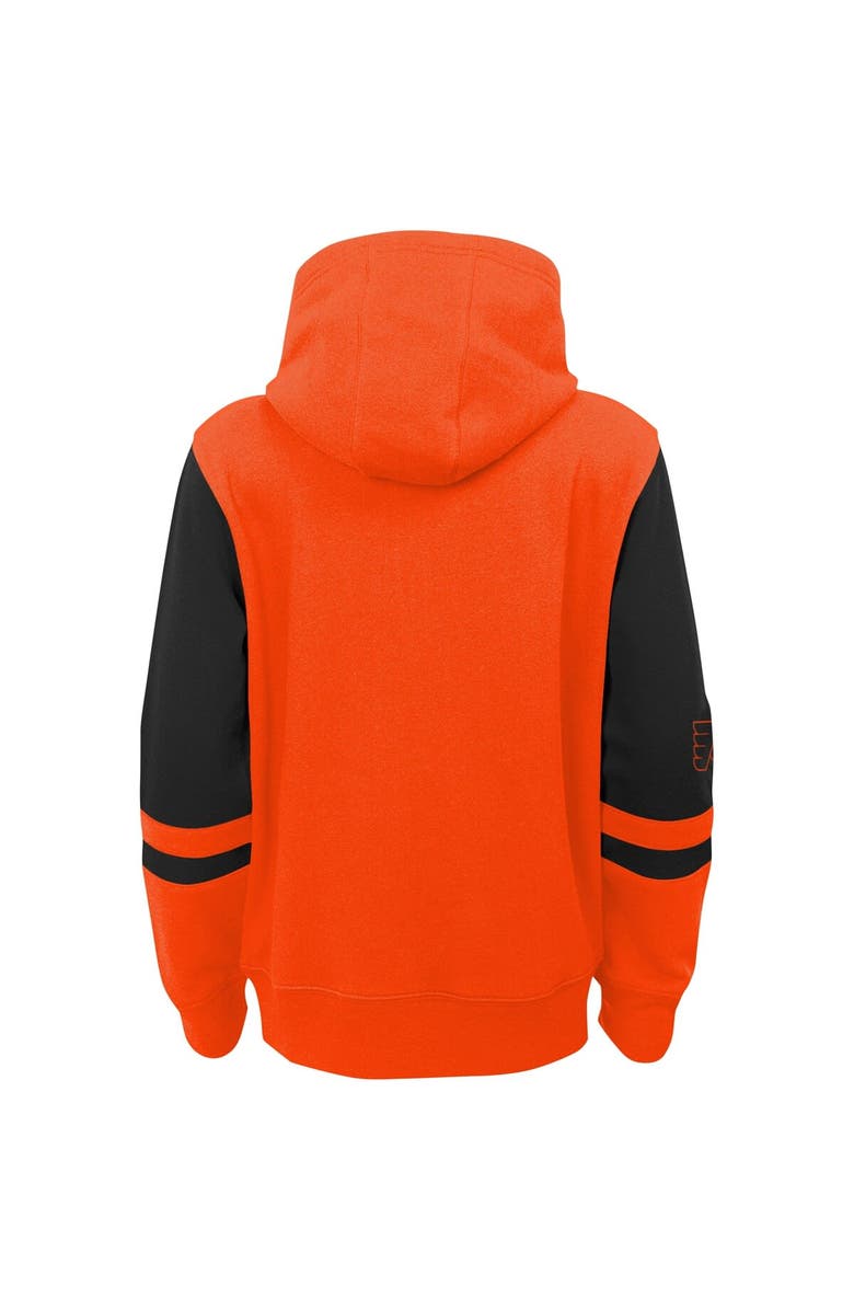 Outerstuff Youth Orange Philadelphia Flyers Face Off Color Block Full-Zip Hoodie, Alternate, color, 