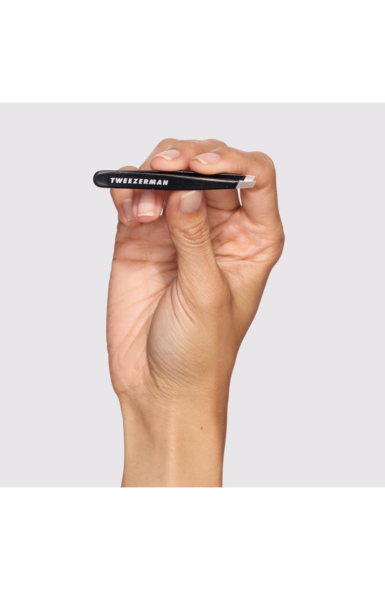 TWEEZERMAN Dusted Onyx Mini Slant Tweezer, Alternate, color, Dusted Onyx