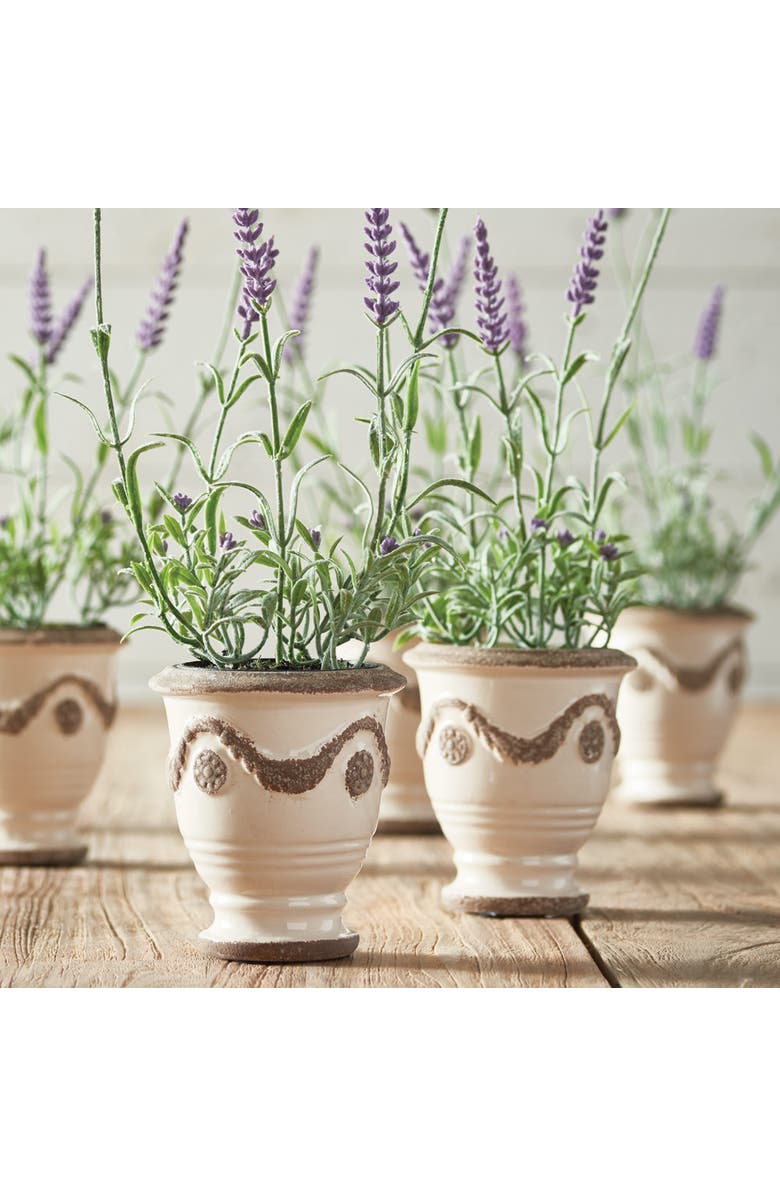 Napa Home & Garden French Lavender Drop-In 13" Set of 6, Alternate, color, White