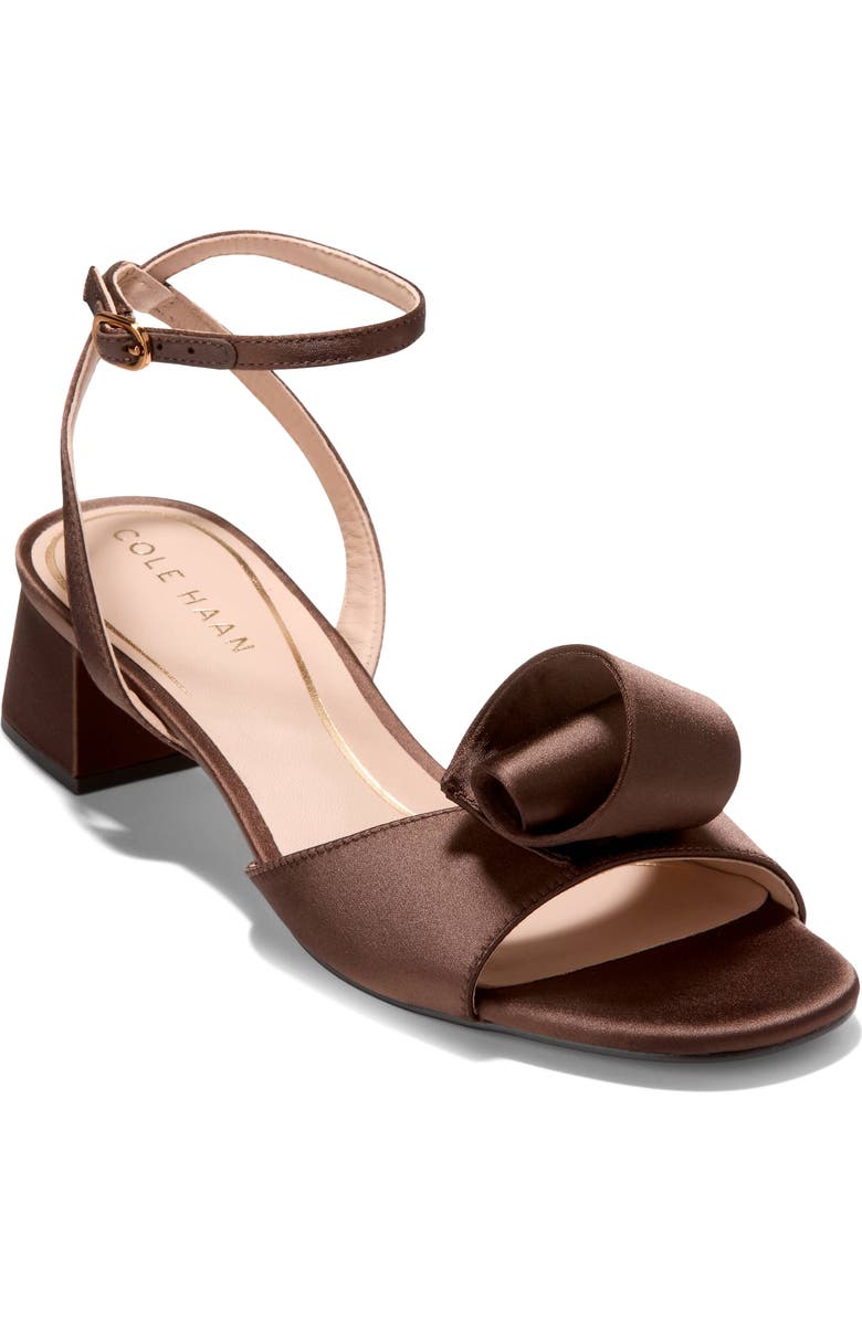 Cole Haan Fanya Florette Sandal, Main, color, Chocolate Satin