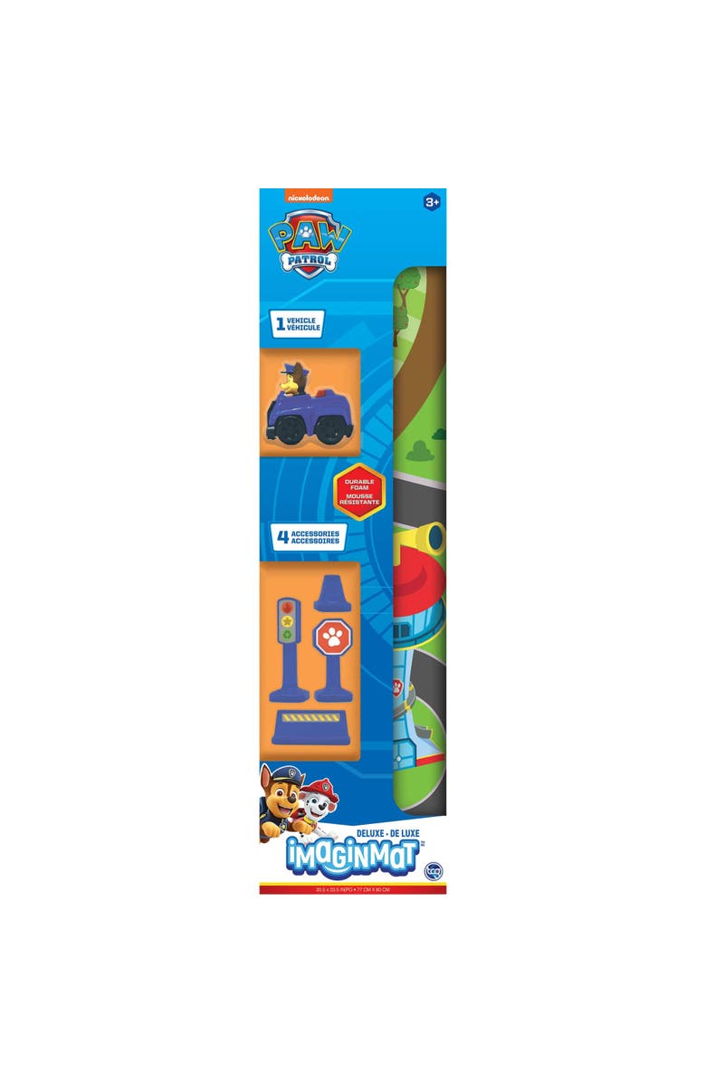 Imaginmat Deluxe Paw Patrol Floor Playmat & Toy Car, Alternate, color, Multicolored