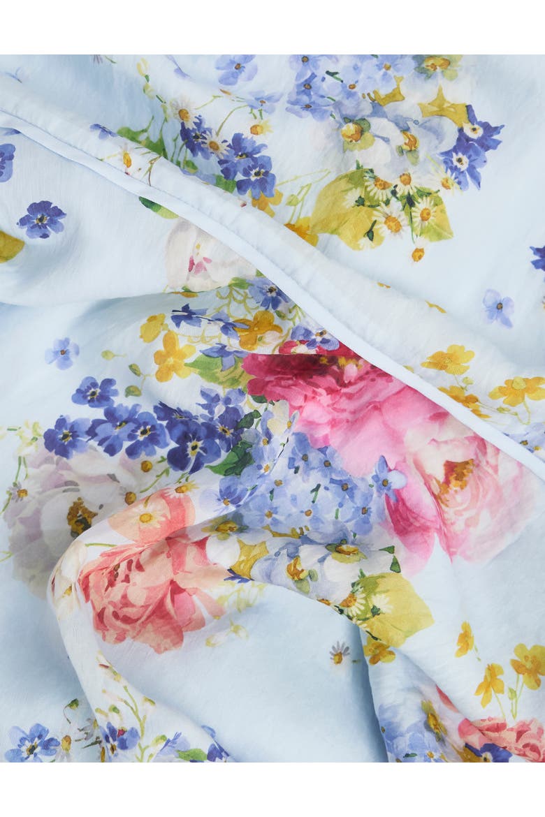 Constance Floral Midi Dress, Alternate, color, Palebluemulti
