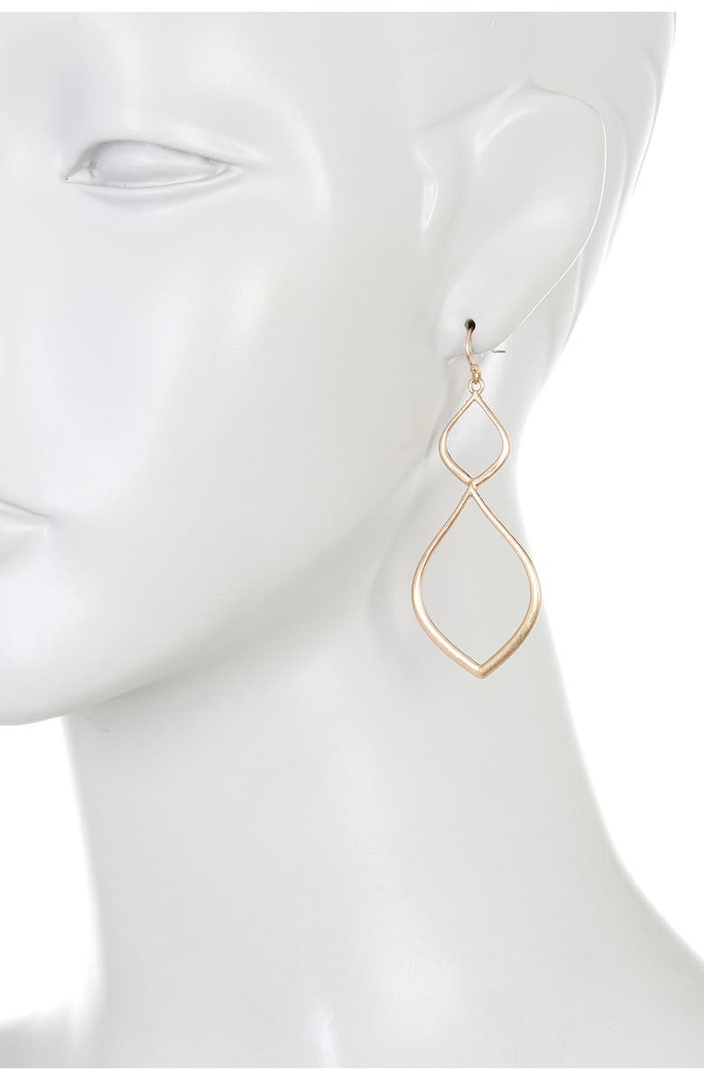 OLIVIA WELLES Interweave Earrings, Alternate, color, Worn Gold