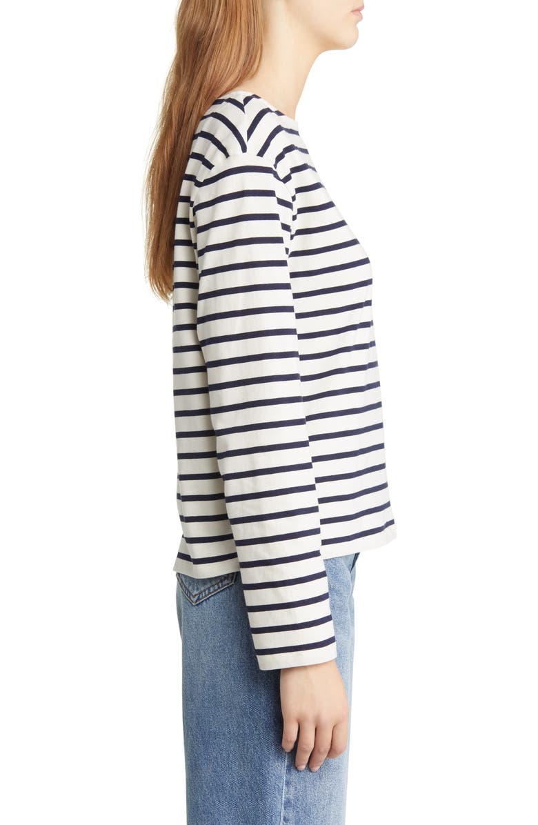 & Other Stories Breton Stripe Cotton Top, Alternate, color, 