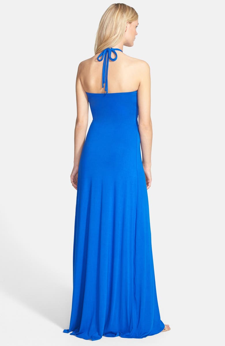Sky 'Lanikai' Halter Jersey Maxi Dress, Alternate, color, 