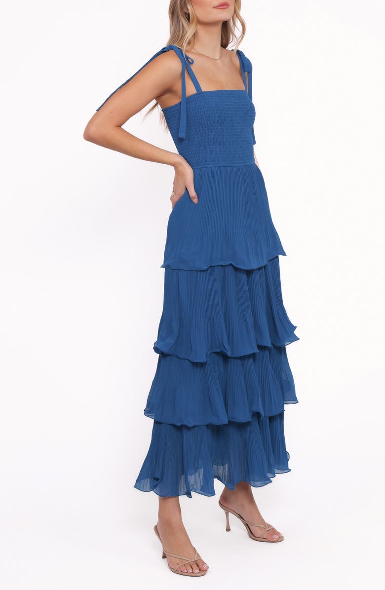 Petal & Pup Alira Smocked Tiered Sundress, Alternate, color, Navy