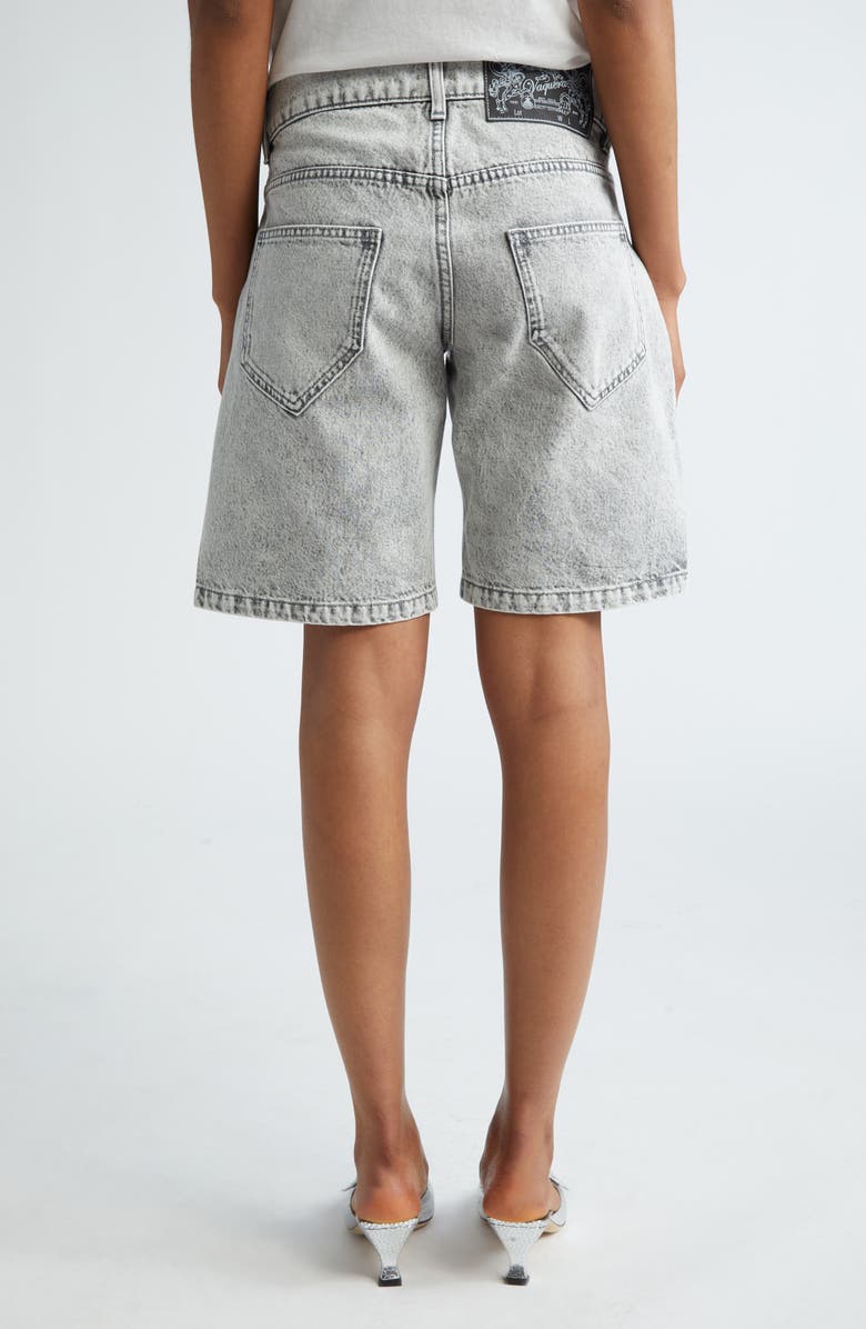 Vaquera Split Leg Denim Shorts, Alternate, color,