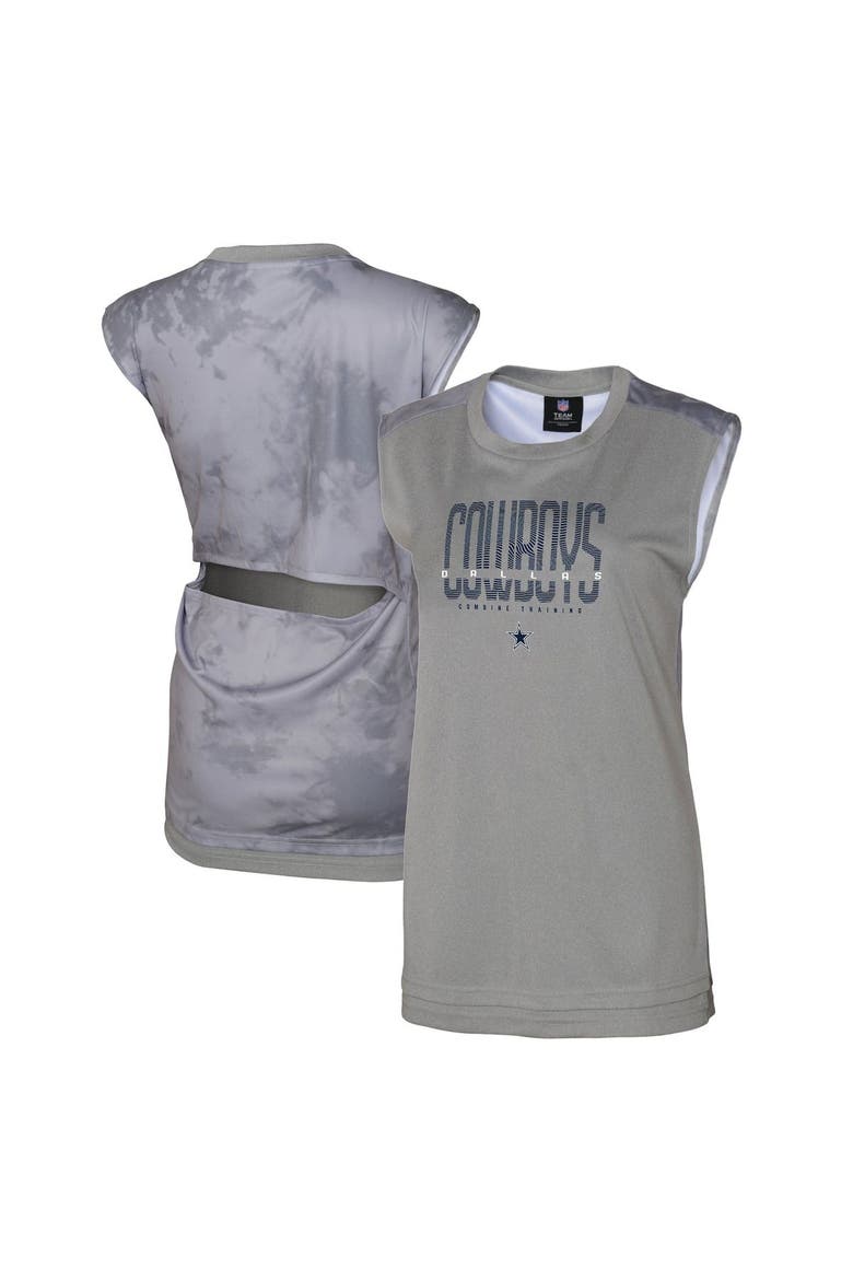 Women's Gray Dallas Cowboys No Sweat Tank Top, Main, color, Gray