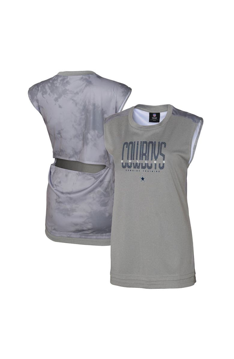 Outerstuff Women's Gray Dallas Cowboys No Sweat Tank Top, Main, color, Gray