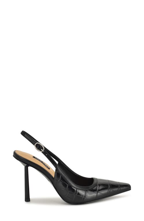 Nine West Orlanda Slingback Pointed Toe Pump In Animal Print