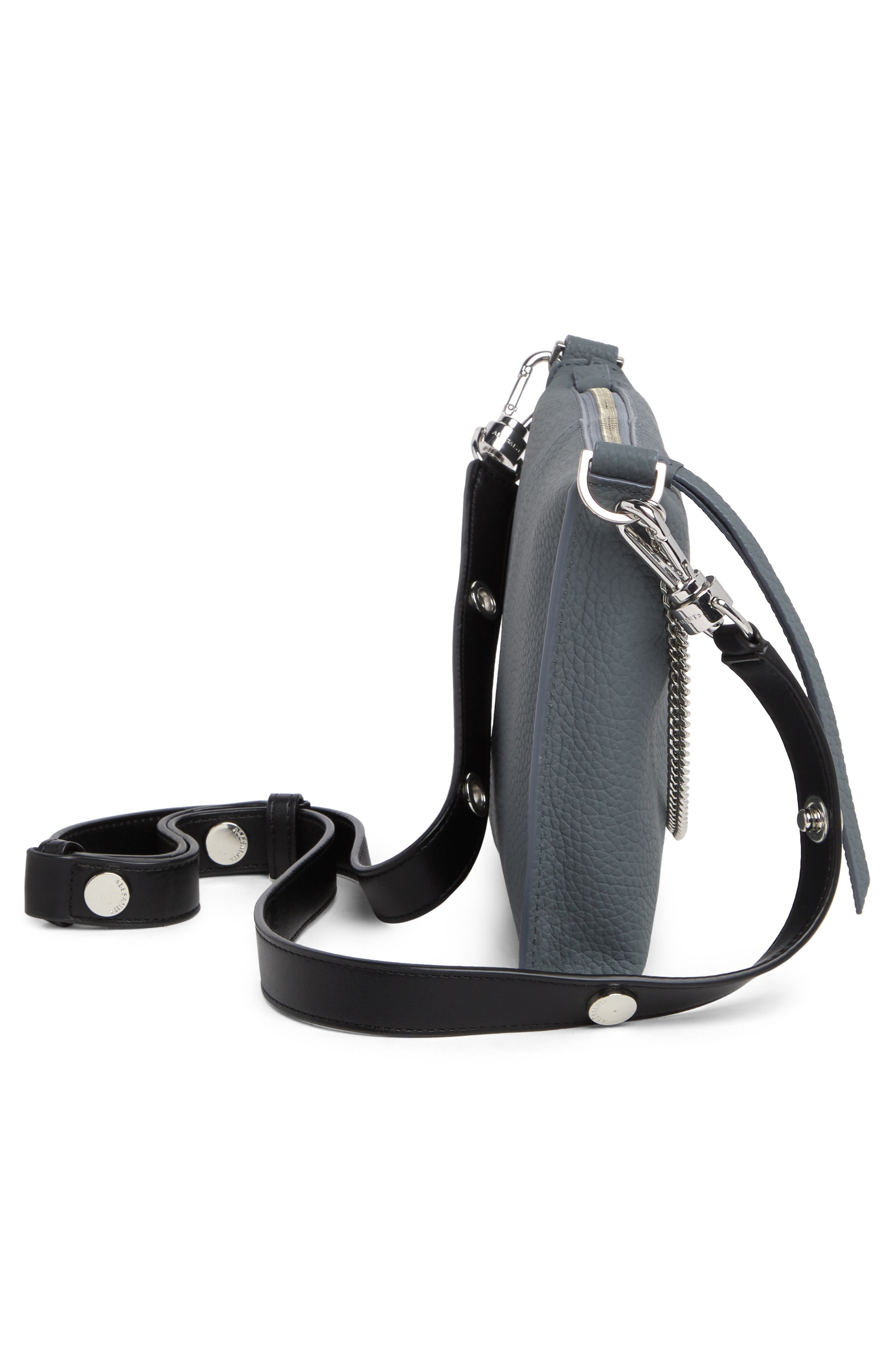 AllSaints Eve Leather Crossbody Bag, Alternate, color, 