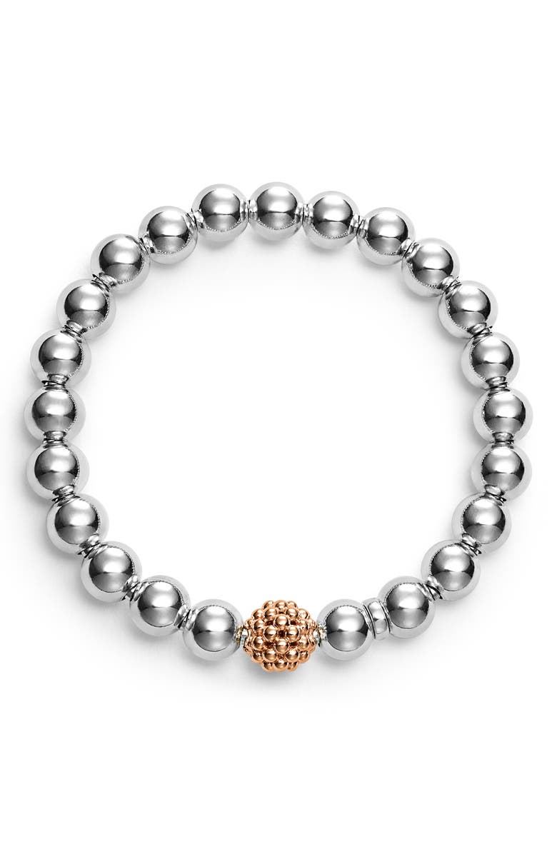 LAGOS Beaded Stretch Bracelet, Main, color, 