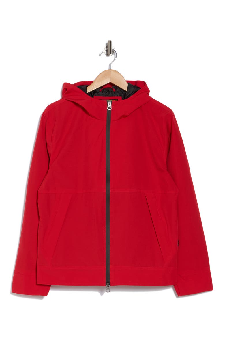 Hooded Zip Jacket, Alternate, color, RED