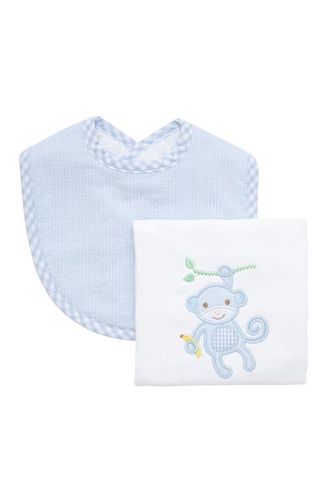 Playful Pals Basic Bib & Burp Boxed Set