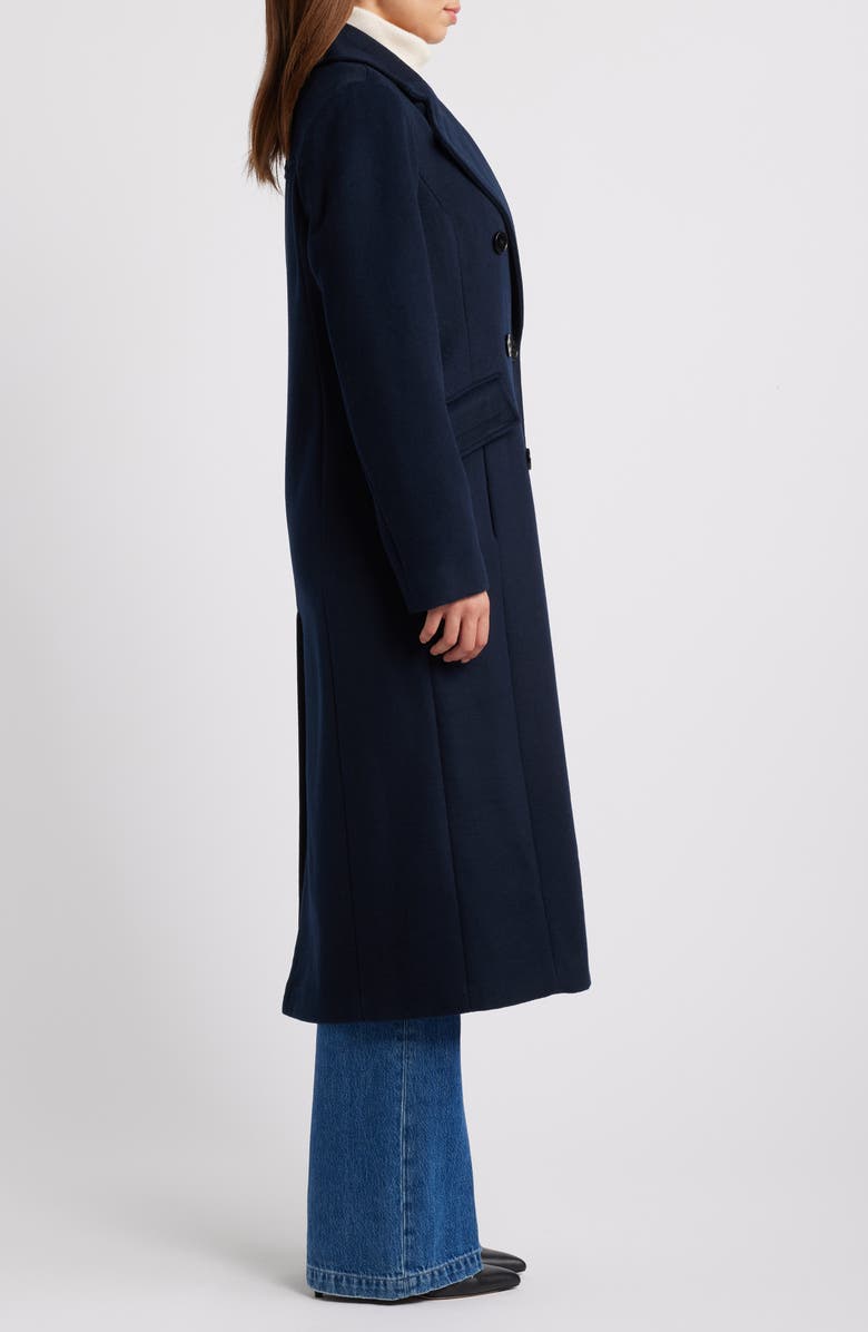 Michael Kors Double Breasted Wool Blend Long Coat, Alternate, color, 