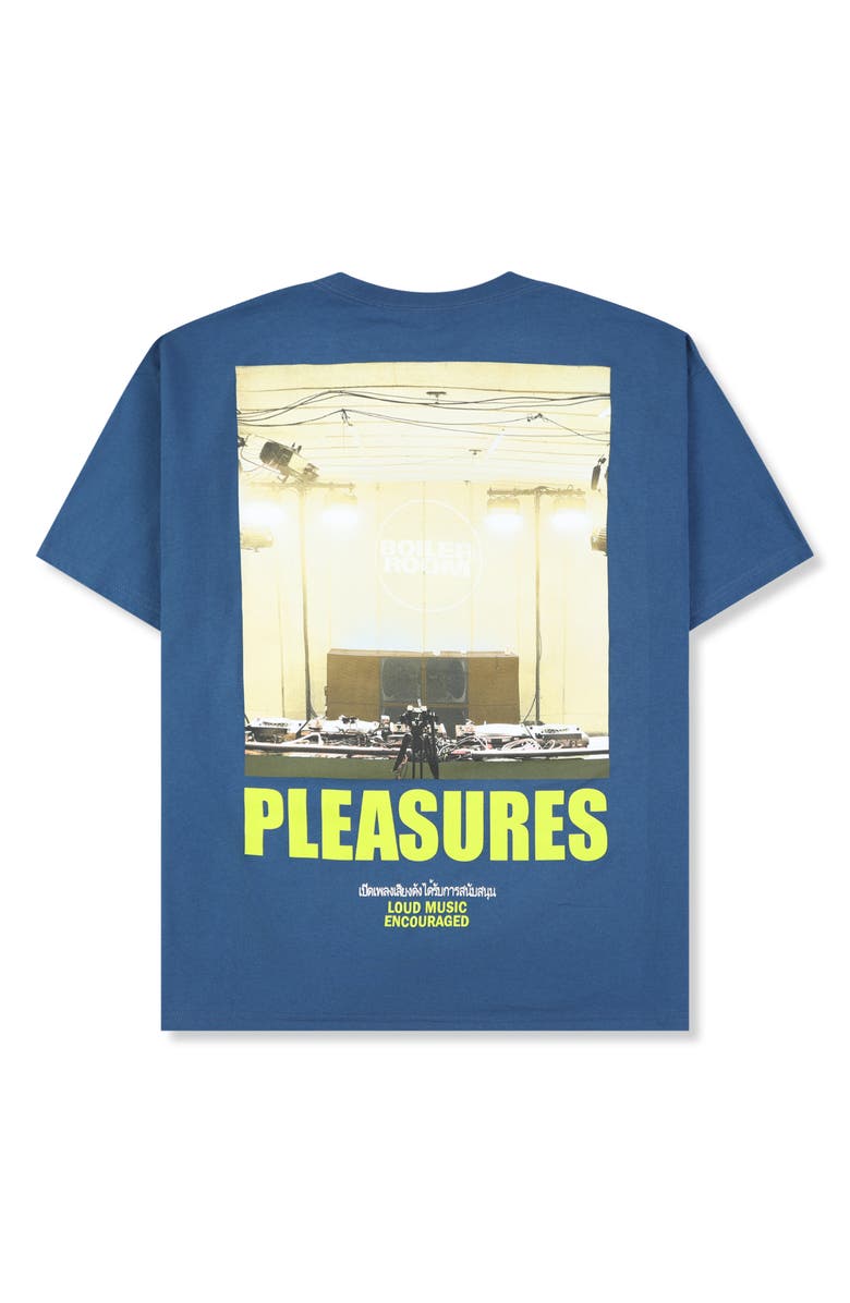 PLEASURES x Boiler Room Turntable Graphic T-Shirt, Alternate, color, Blue