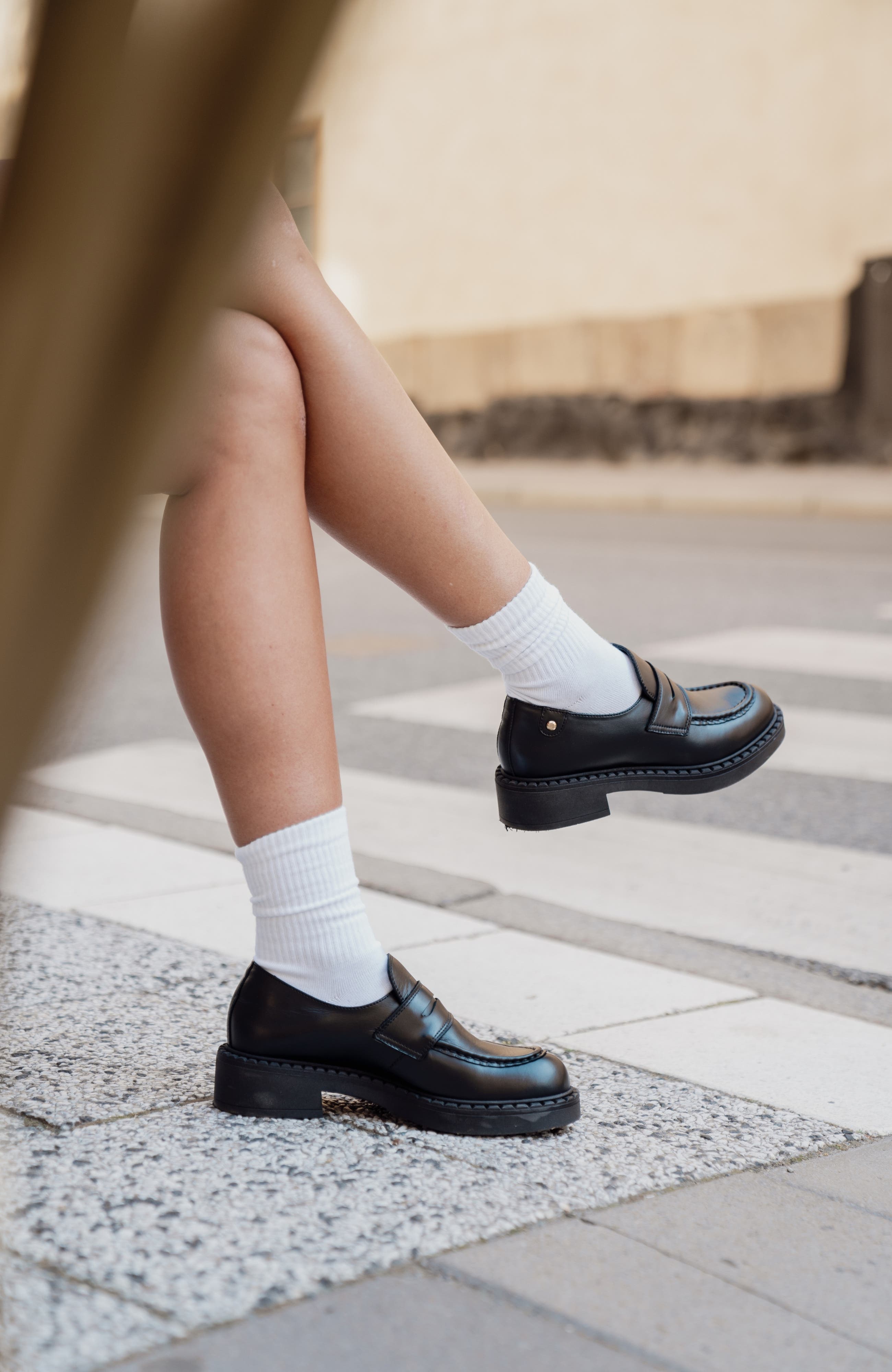 Stinaa.J Emma Orthopedic Loafers, Alternate, color, Black Leather