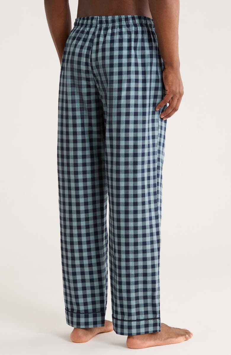 Tahari Plaid Pajama Pants, Alternate, color, Smoke Blue