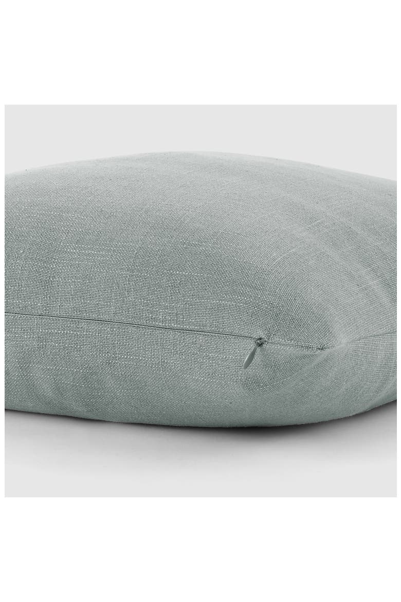 Stone Washed Cotton Throw Pillow, Alternate, color, ARTIC