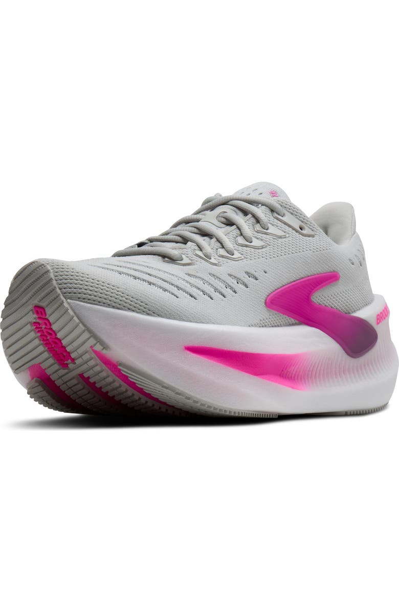 Brooks Glycerin Max 2 Hybrid Running Shoe, Alternate, color, Oyster/ Argyle/ Cyber Pink