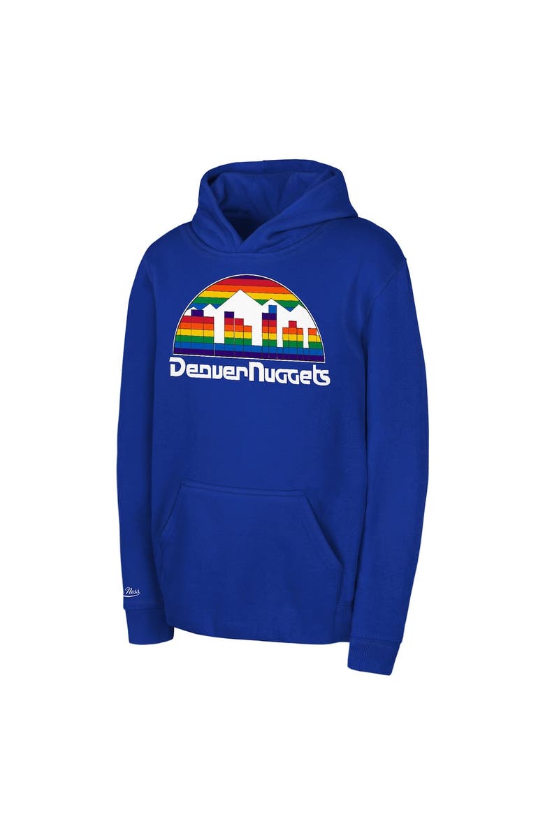 Mitchell & Ness Toddler Mitchell & Ness Royal Denver Nuggets Retro Logo Pullover Hoodie, Main, color, Royal
