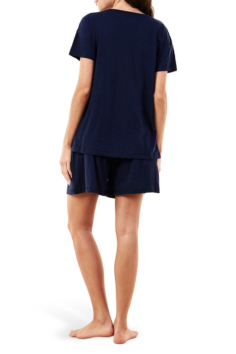 Ada Boxer Short Pajamas, Alternate, color, NAVY