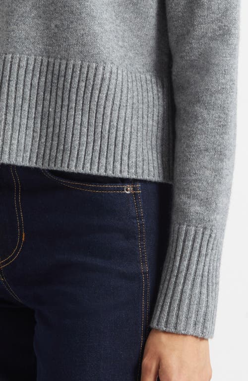 Veronica Beard Andi Mock Neck Merino Wool & Cashmere Sweater In Blue